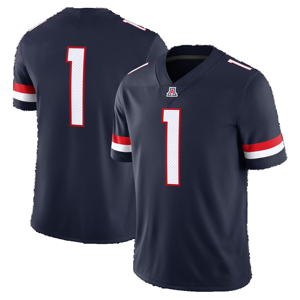 #1 A.Wildcats Navy Home Game Stitched American College Jersey