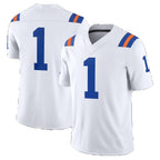 #1 F.Gators White Alternate Game Stitched American College Jersey