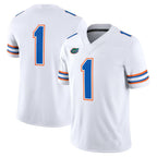 #1 F.Gators White Game Stitched American College Jersey