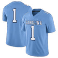 #1 N.Carolina Tar Heels Carolina Blue Alternate Game Stitched American College Jersey