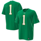#1 N.Dame Fighting Irish Kelly Green Under Armour Irish Replica Stitched American College Jersey