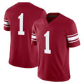 #1 O.Sooners Crimson Throwback Alternate Game Stitched American College Jersey