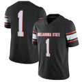 #1 O.State Cowboys Black Game Stitched American College Jersey