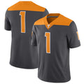 #1 T.Volunteers Alternate Game Anthracite Stitched American College Jersey