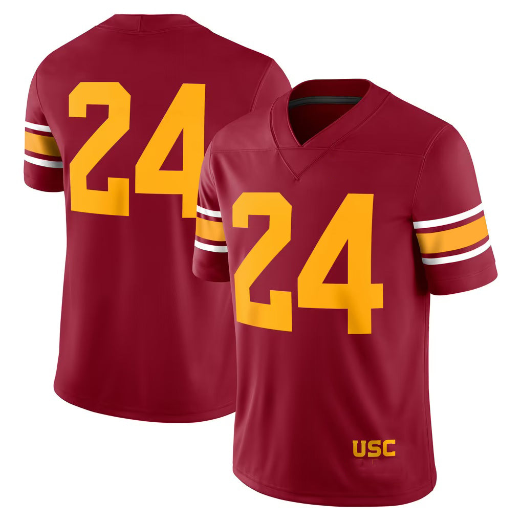 #24 U.Trojans Cardinal Alternate Game Stitched American College Jersey