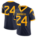 #24 W.Virginia Mountaineers Navy Game Stitched American College Jersey