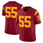 #55 U.Trojans Cardinal Home Game Stitched American College Jersey