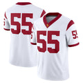 #55 U.Trojans White Limited Away Game Stitched American College Jersey