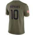A.Cardinals #10 DeAndre Hopkins Olive Salute To Service Limited Football Jersey