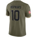 A.Cardinals #10 DeAndre Hopkins Olive Salute To Service Limited Football Jersey