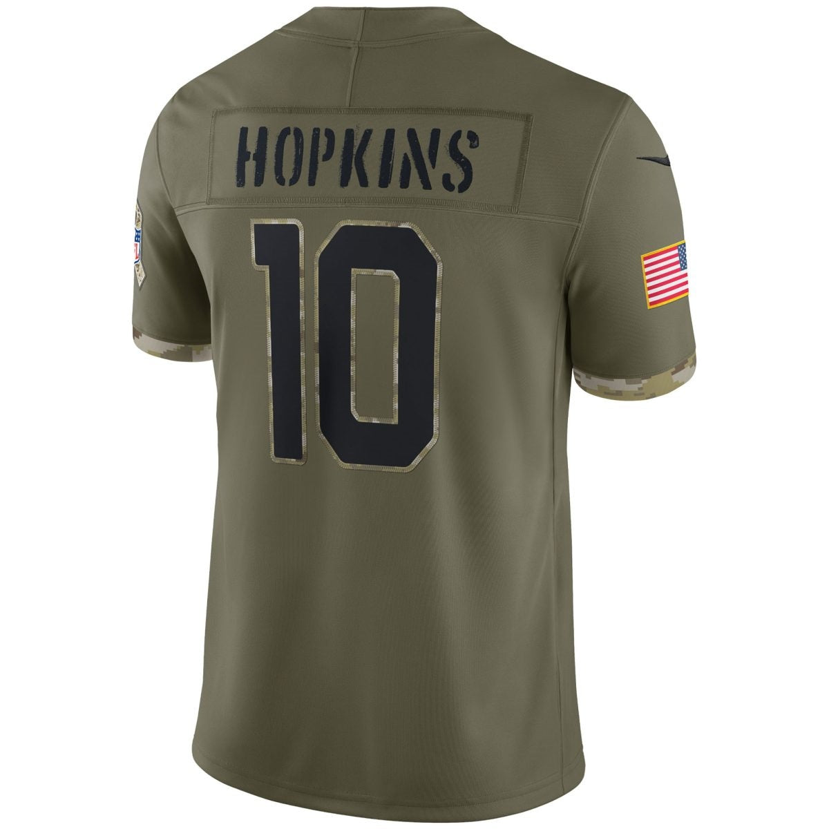 A.Cardinals #10 DeAndre Hopkins Olive Salute To Service Limited Football Jersey