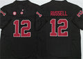 A.Crimson Tide #12 Keelon Russell Black 2026 F.U.S.E Stitched American College Jersey