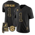 A.Crimson Tide #1 Ryan Coleman-Williams Black Alabama Limited Stitched American College Jersey