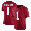 A.Crimson Tide #1 Ryan Coleman-Williams Crimson Home Game Stitched American College Jersey