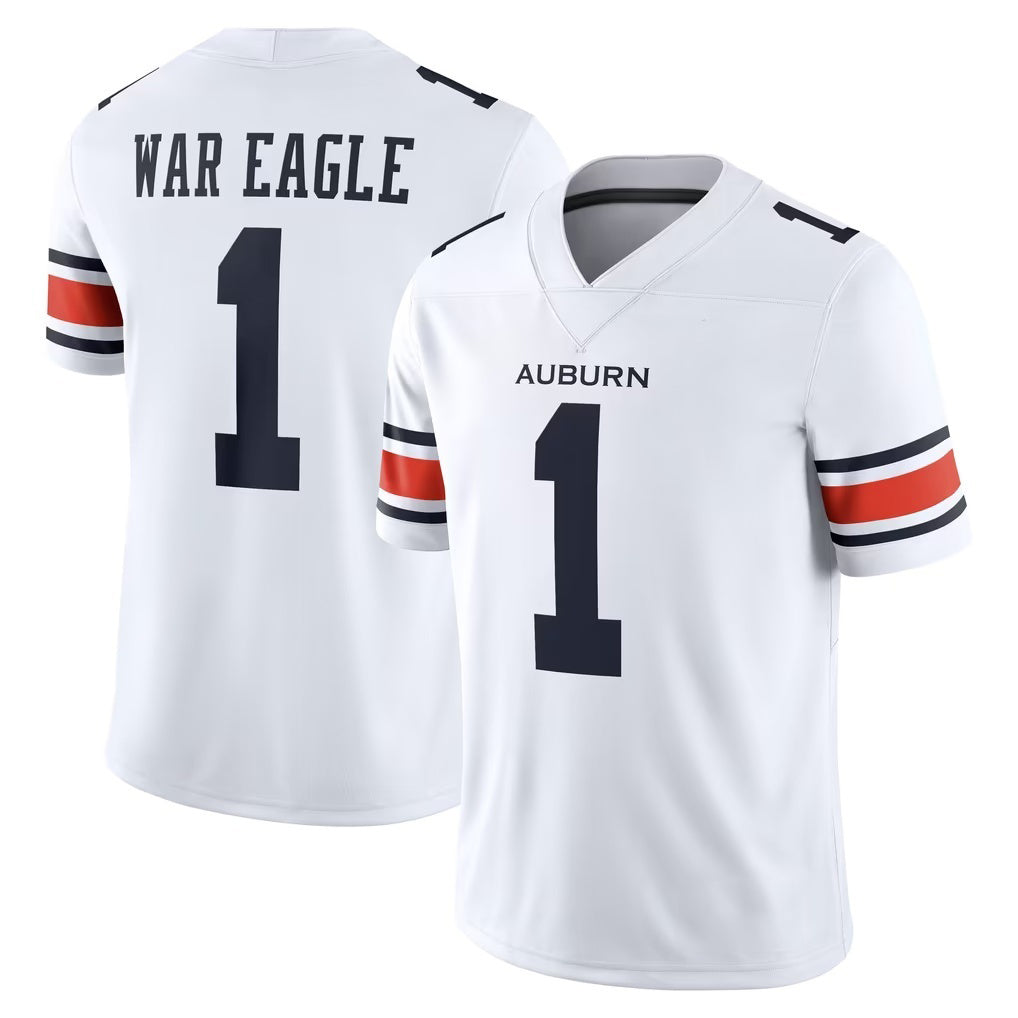 A.Tigers White Away Game Stitched American College Jersey