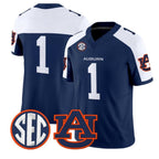 A.Tigers White Navy 2026 Vapor Limited Stitched American College Jersey
