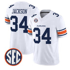 A.Tigers #34 Bo Jackson White 2026 Vapor Limited Stitched American College Jersey