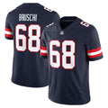 A.Wildcats #68 Tedy Bruschi Navy Home Game Stitched American College Jersey
