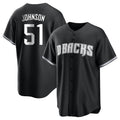 Arizona Diamondbacks #51 Randy Johnson Player Black Game Home Stitched Baseball Jersey
