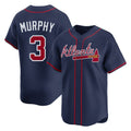Atlanta Braves #3 Dale Murphy Player Navy Limited Home Game Stitched Baseball Jersey