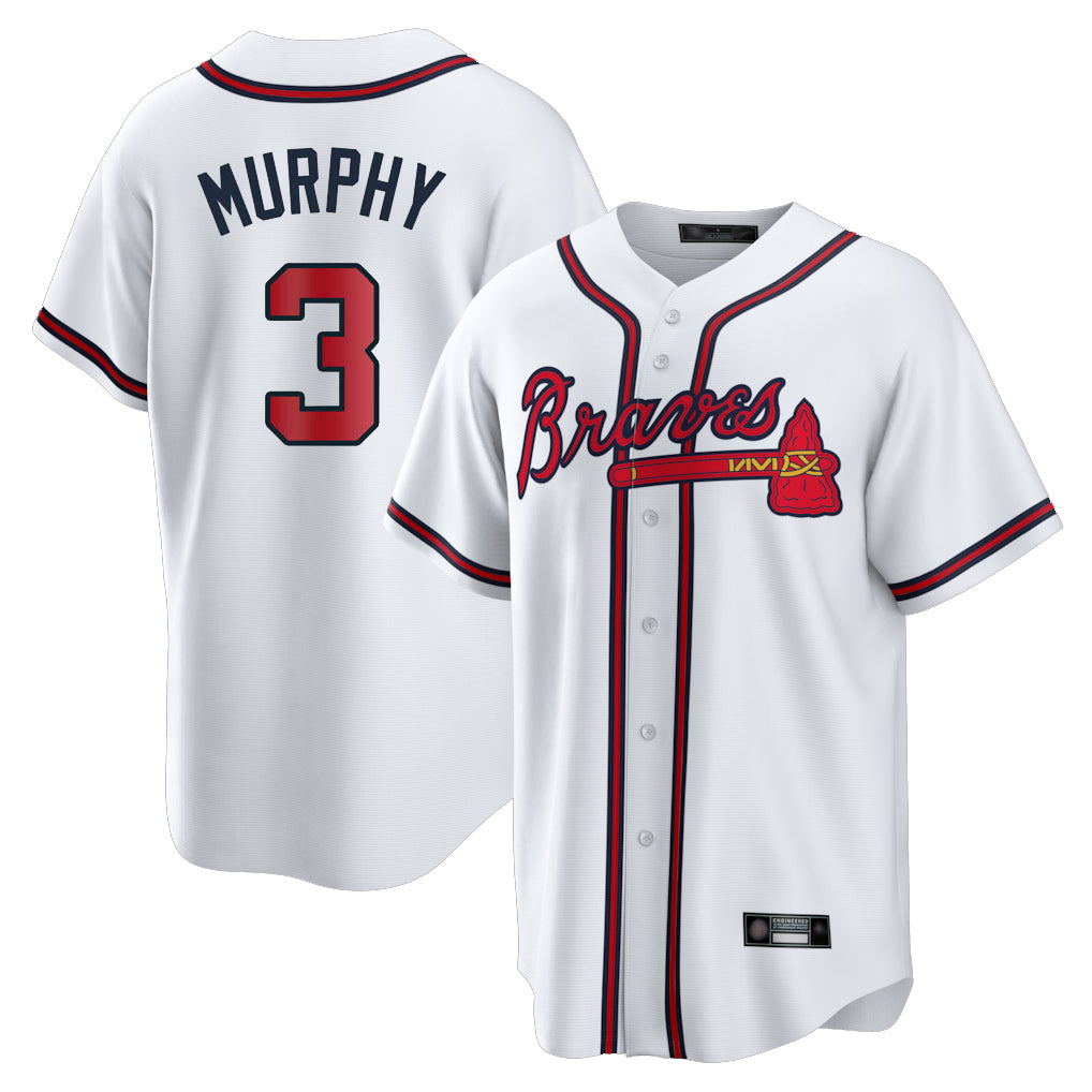 Atlanta Braves #3 Dale Murphy Player White Home Game Stitched Baseball Jersey