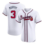 Atlanta Braves #3 Dale Murphy Player White Limited Elite Home Game Stitched Baseball Jersey