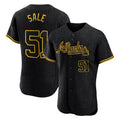 Atlanta Braves #51 Chris Sale Player Black Snake Skin City Limited Elite Home Game Stitched Baseball Jersey