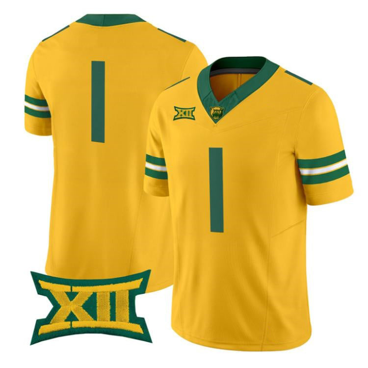 B.Bears Gold 2026 Vapor Limited Stitched American College Jersey