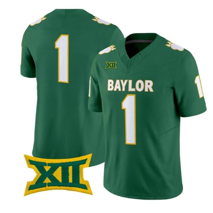 B.Bears Green Throwback 2026 Vapor Limited Stitched American College Jersey