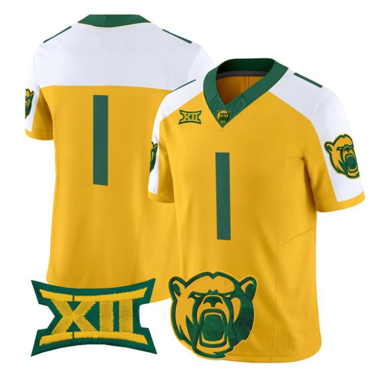 B.Bears White Gold 2026 Vapor Limited Stitched American College Jersey