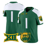 B.Bears White Green 2026 Vapor Limited Stitched American College Jersey