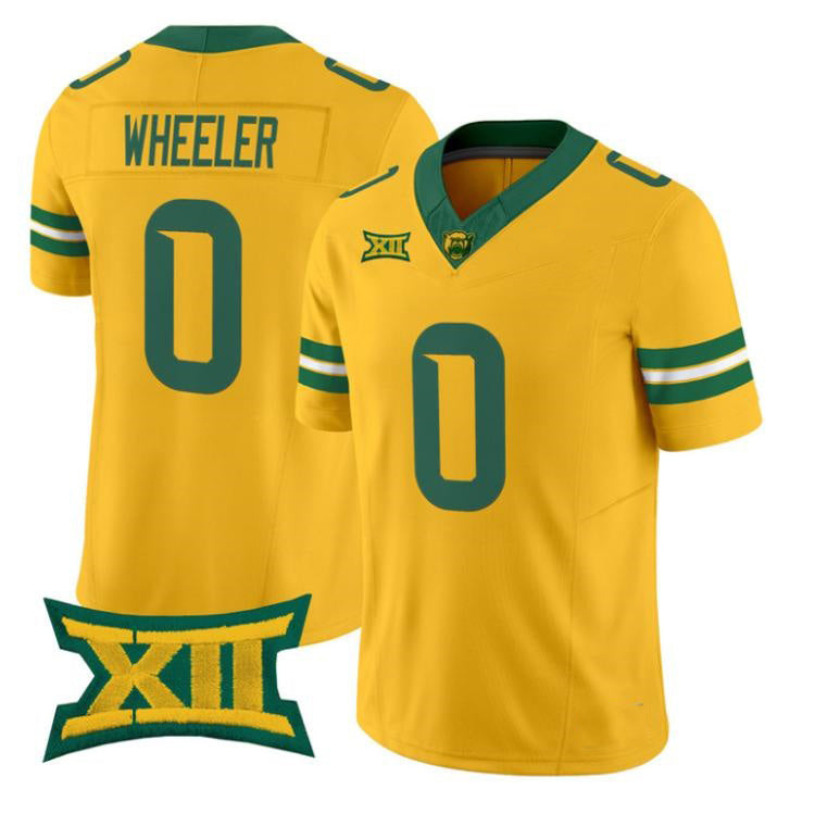 B.Bears #0 Hosea Wheeler Gold 2026 Vapor Limited Stitched American College Jersey