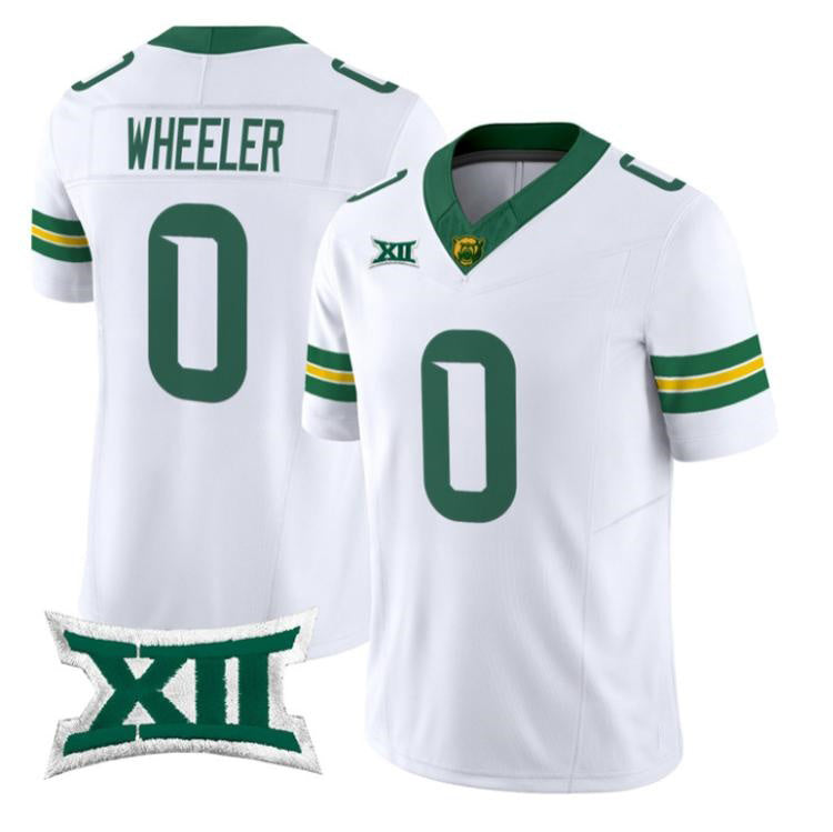 B.Bears #0 Hosea Wheeler White 2026 Vapor Limited Stitched American College Jersey