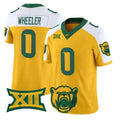 B.Bears #0 Hosea Wheeler White Gold 2026 Vapor Limited Stitched American College Jersey