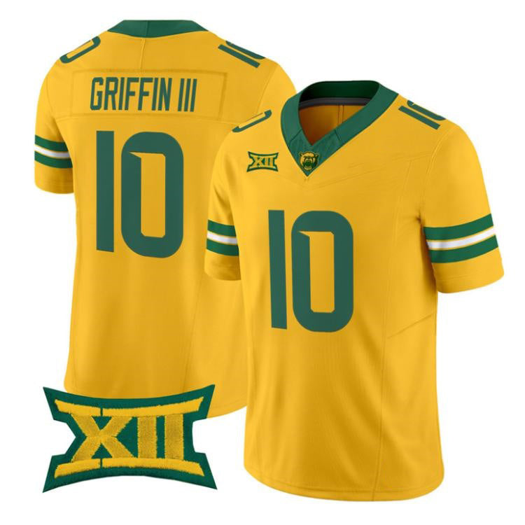 B.Bears #10 Robert Griffin III Gold 2026 Vapor Limited Stitched American College Jersey