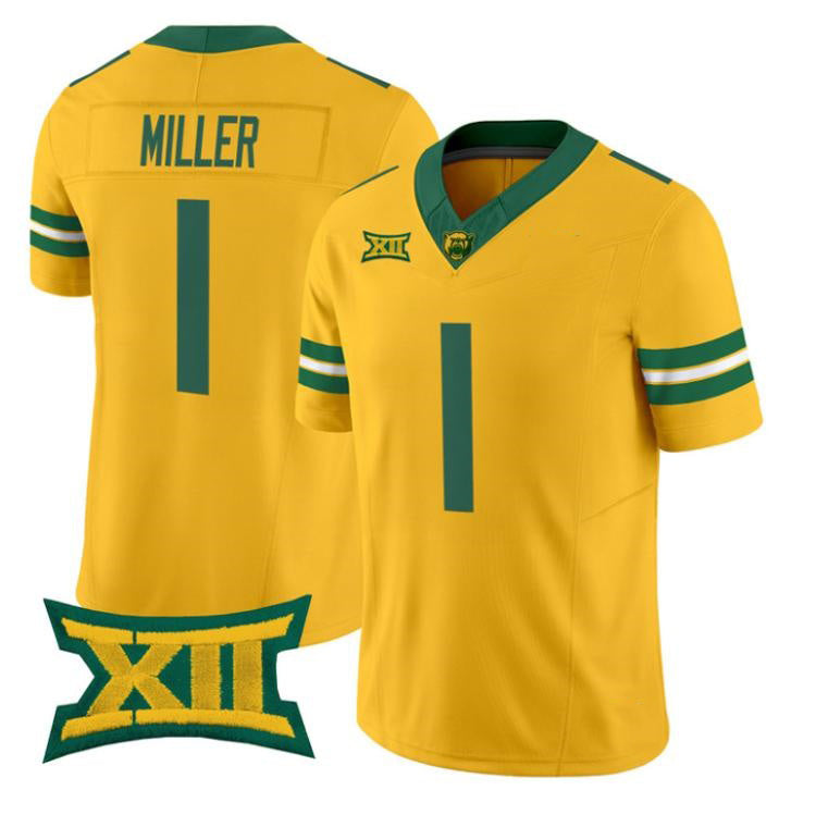 B.Bears #1 Dre'lon Miller Gold 2026 Vapor Limited Stitched American College Jersey
