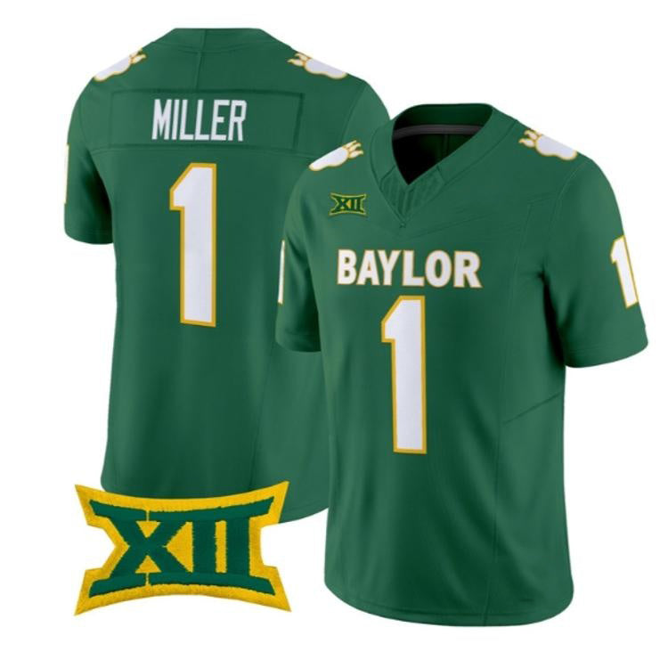 B.Bears #1 Dre'lon Miller Green Throwback 2026 Vapor Limited Stitched American College Jersey