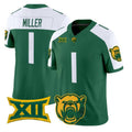 B.Bears #1 Dre'lon Miller White Green 2026 Vapor Limited Stitched American College Jersey