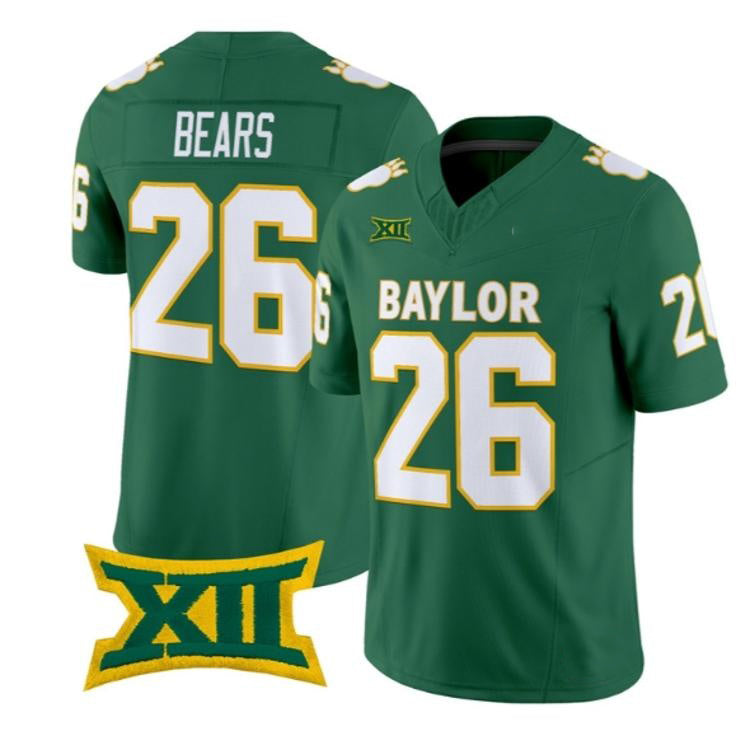 B.Bears #26 Bears Green Throwback 2026 Vapor Limited Stitched American College Jersey