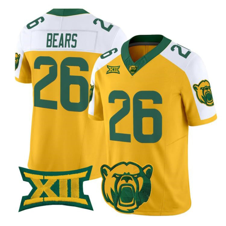 B.Bears #26 Bears White Gold 2026 Vapor Limited Stitched American College Jersey