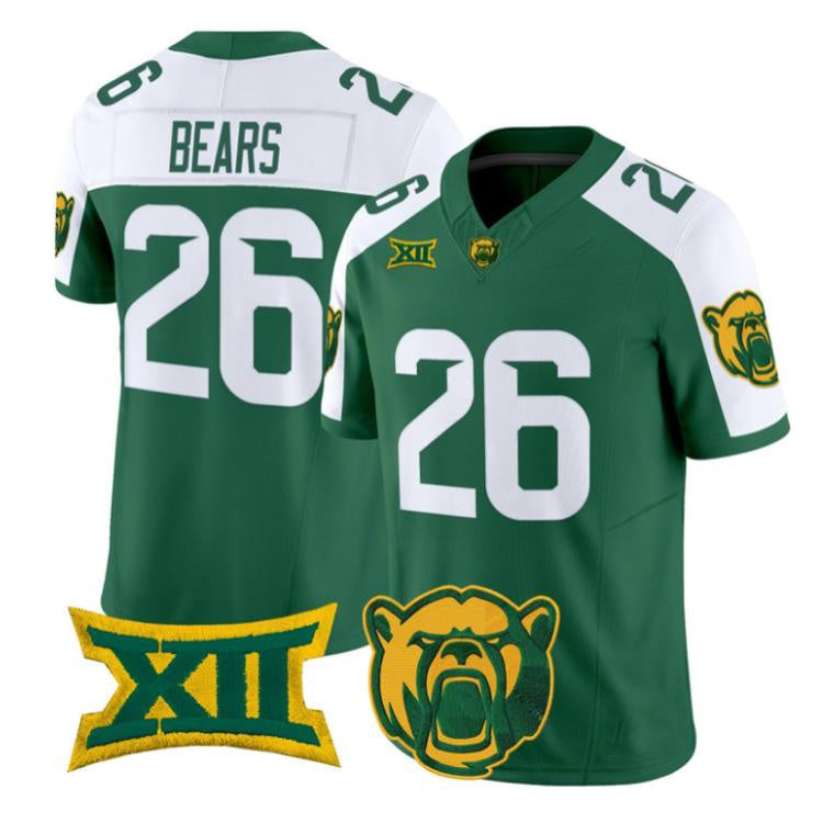 B.Bears #26 Bears White Green 2026 Vapor Limited Stitched American College Jersey
