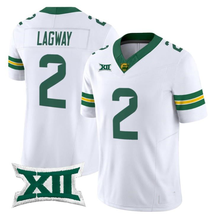 B.Bears #2 DJ Lagway White 2026 Vapor Limited Stitched American College Jersey