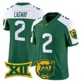 B.Bears #2 DJ Lagway White Green 2026 Vapor Limited Stitched American College Jersey