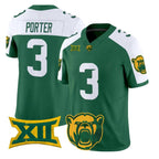 B.Bears #3 Jadon Porter White Green 2026 Vapor Limited Stitched American College Jersey
