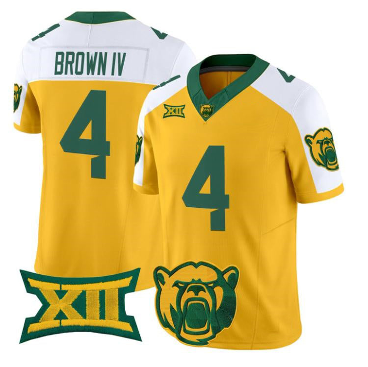 B.Bears #4 Louis Brown IV White Gold 2026 Vapor Limited Stitched American College Jersey