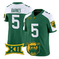 B.Bears #5 Travion Barnes White Green 2026 Vapor Limited Stitched American College Jersey