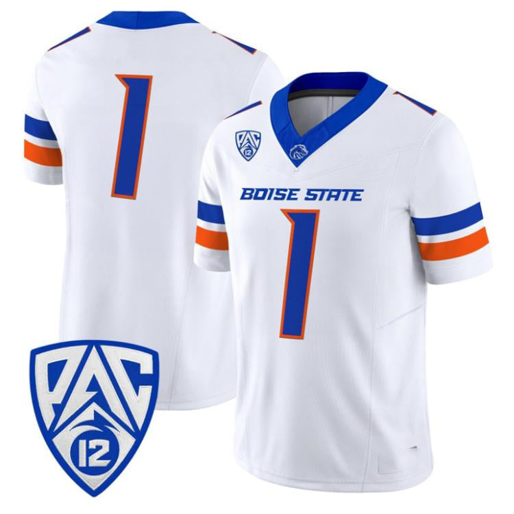 B.State Broncos White 2026 Vapor Limited Stitched American College Jersey