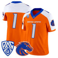 B.State Broncos White Orange 2026 Vapor Limited Stitched American College Jersey