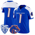 B.State Broncos White Royal 2026 Vapor Limited Stitched American College Jersey