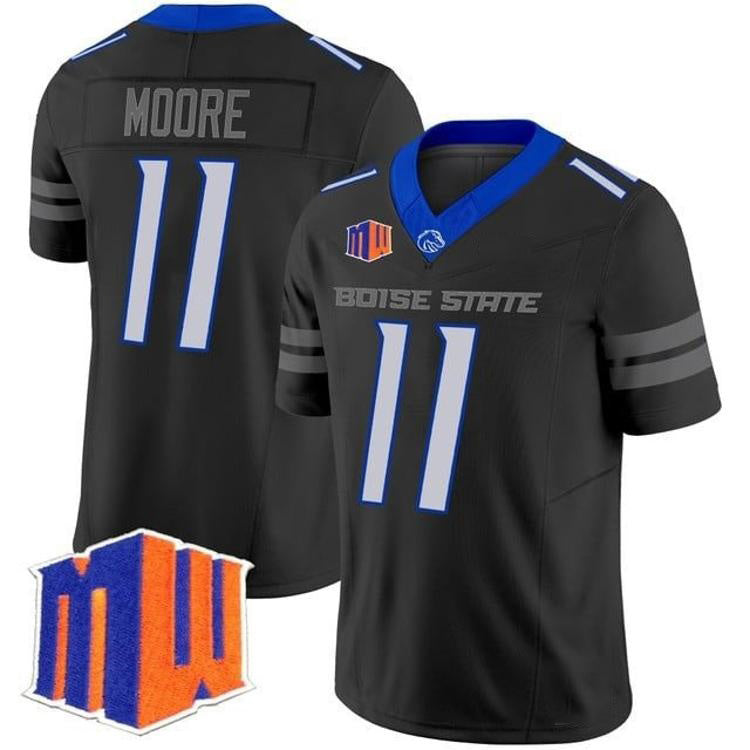 B.State Broncos #11 Kellen Moore Black 2026 Vapor Limited Stitched American College Jersey